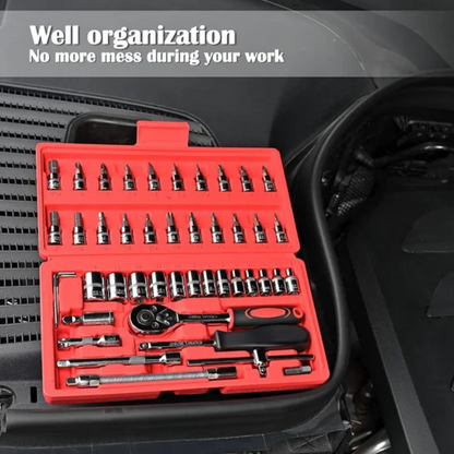 46-PEICE TOOL SET FOR HOME & AUTO