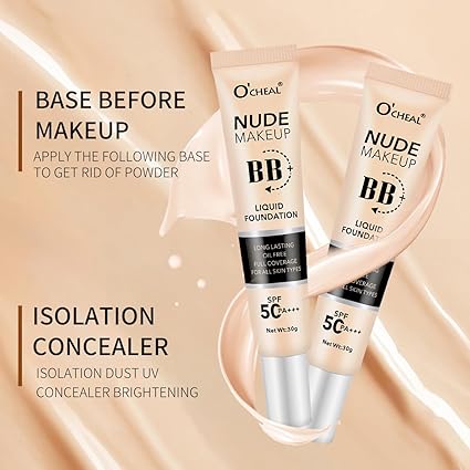 O’CHEAL Nude Makeup BB+ Liquid Foundation SPF 50 PA+++
