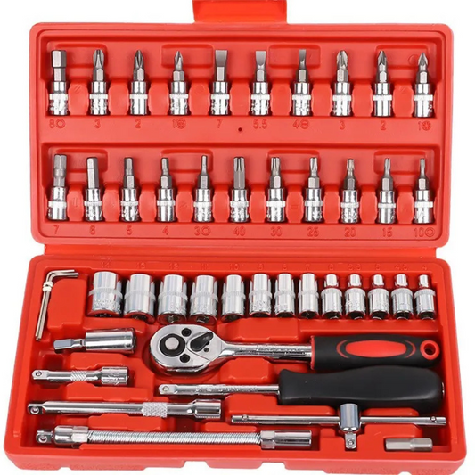 46-PEICE TOOL SET FOR HOME & AUTO