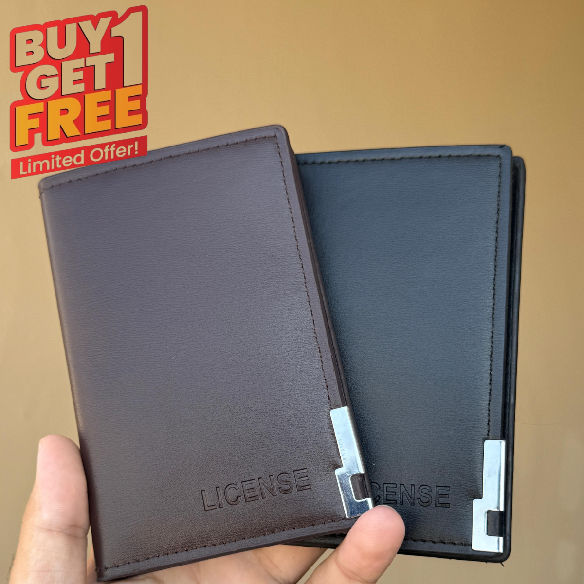 Buy One Get One Free- License Minimal Wallet