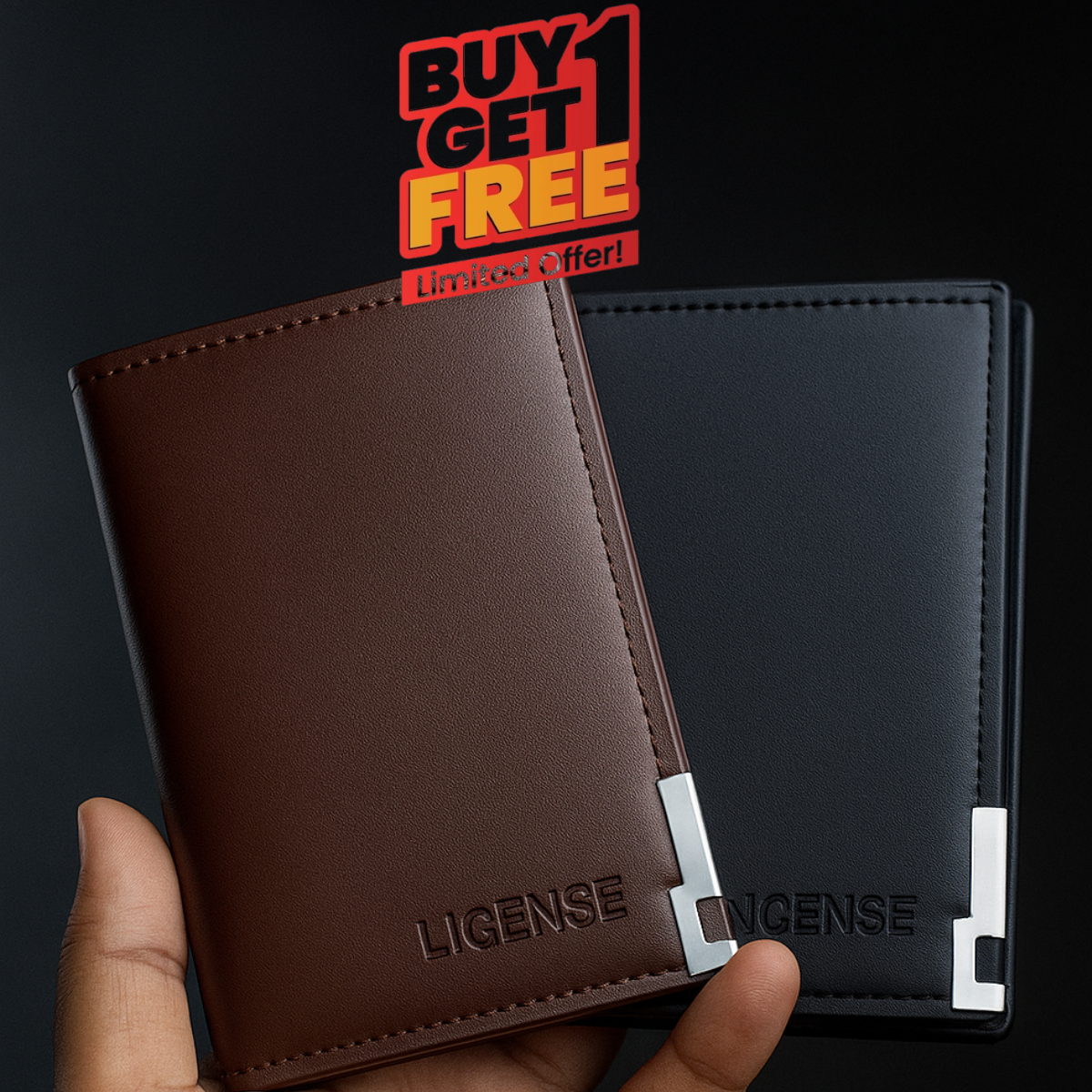 Buy One Get One Free- License Minimal Wallet