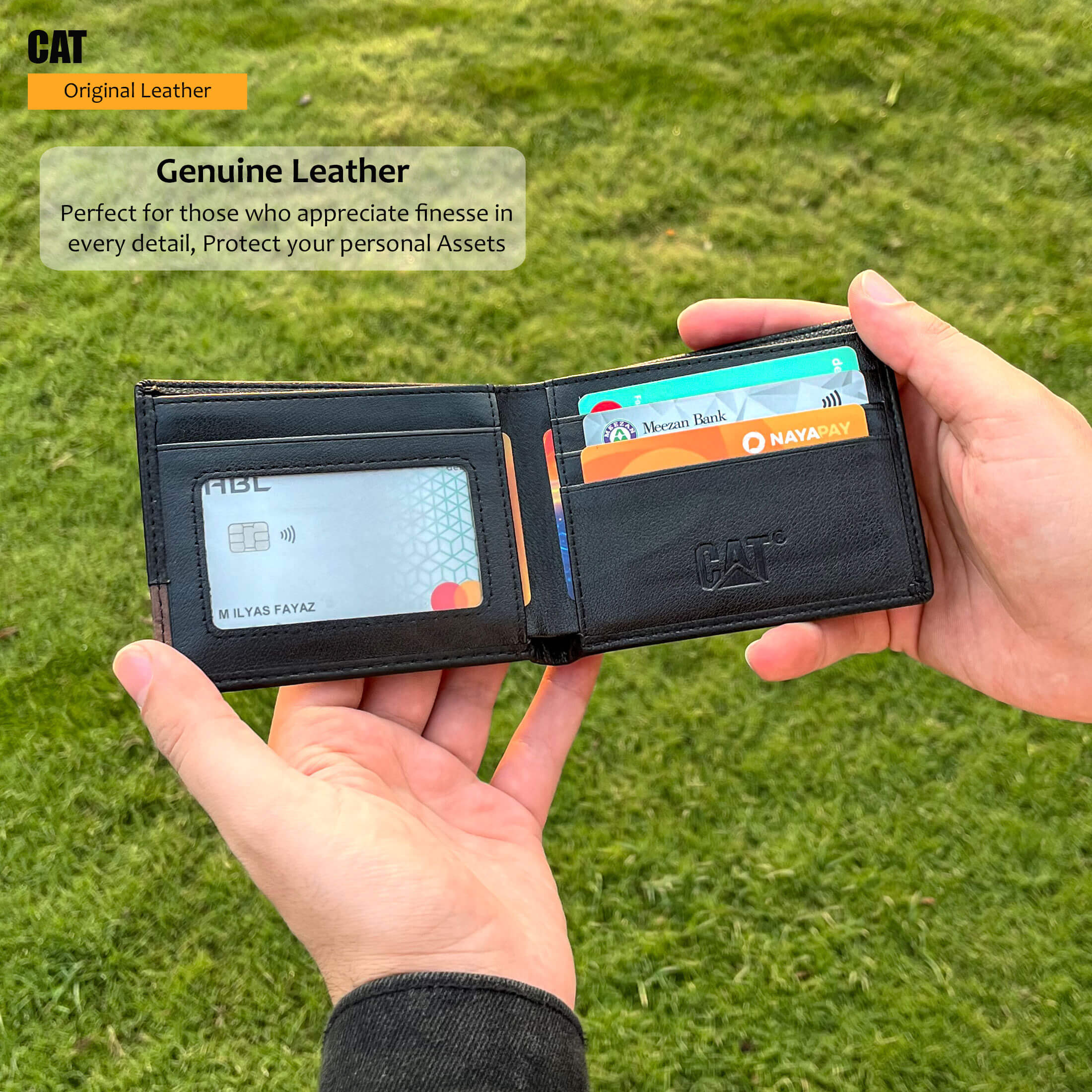 CAT Leather wallet for Men