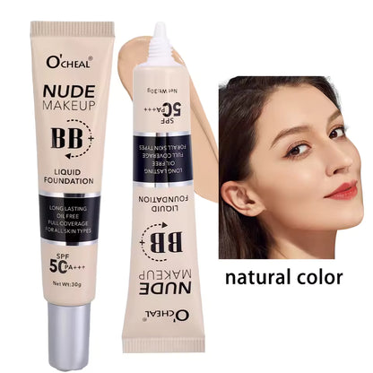 O’CHEAL Nude Makeup BB+ Liquid Foundation SPF 50 PA+++