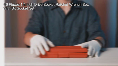46-PEICE TOOL SET FOR HOME & AUTO
